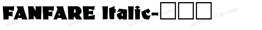 FANFARE Italic字体转换